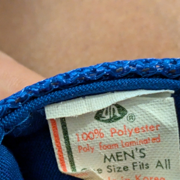 Blue and Cream Trucker Hat - Picture 7 of 7